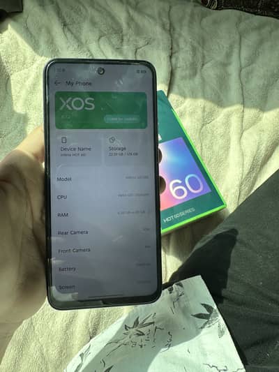 Infinix hot60i in 8 month warranty