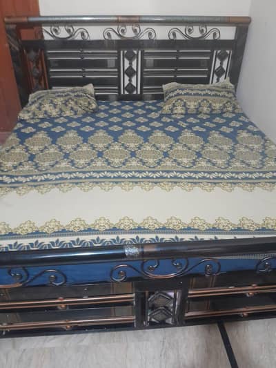 Iron style bed frame