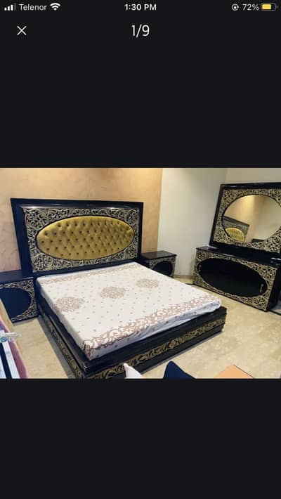Bed set used without matress