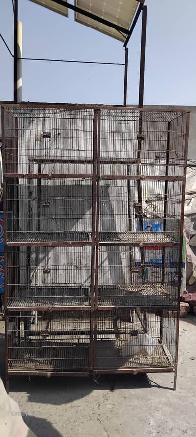 wooden cage and full angle cage