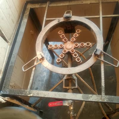 Restaurant Burger Shawarma Counter with 2 Separate Burners