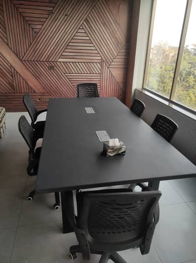 Suede leather top with electric sockets and solid metal base