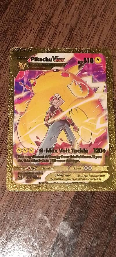POKEMON PIKACHU V MAX GOLDEN CARD
