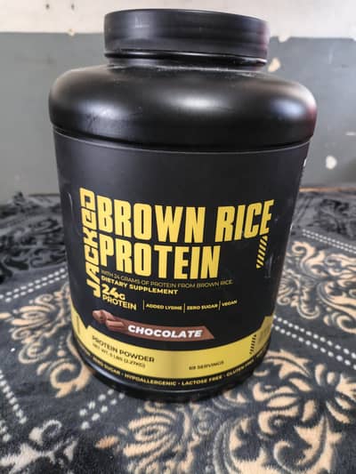 Brown rice protein by jacked nutrition only 9,10 serving used