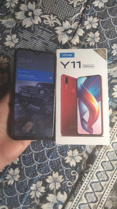 vivo y11 3gp 32gp box Sath hai