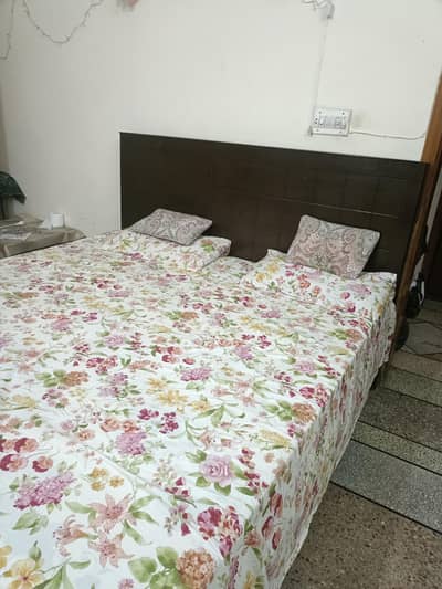 King Size wooden bed