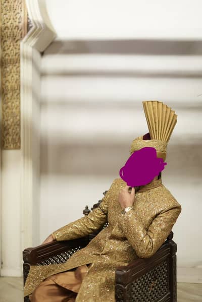 Golden Sherwani