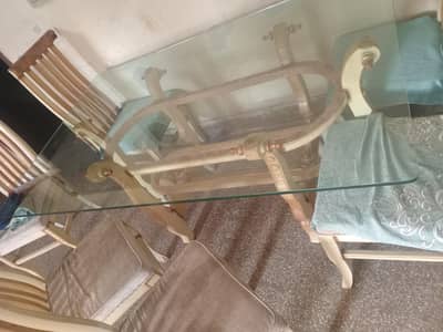 dining glass tables with chairs