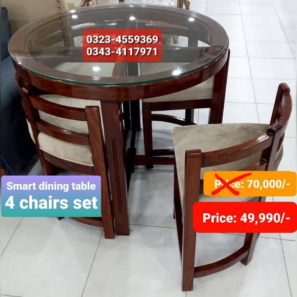 Dining table / Smart dining table / round table dining set / table 4