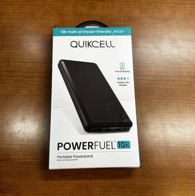 Quikcell PowerFuel (10K mAh) Multi-Port Portable Powerbank - Black