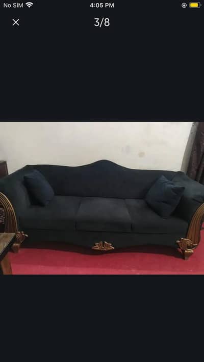 Velvet Sofa Crown 10  Seater