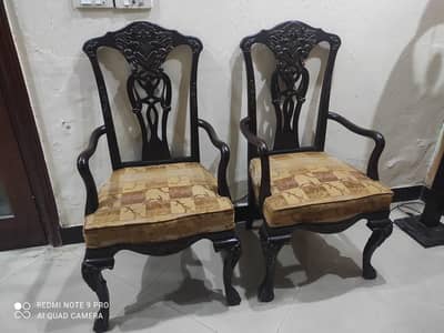 Luxury Sheesham wood chinioti chair + easy chair