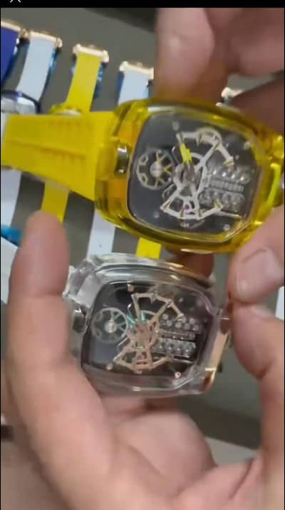 Bugatti Veyron sixteen cylinderengine luxury men watch