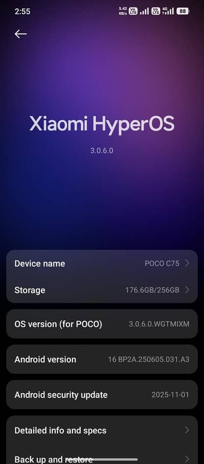 Xiaomi Poco c75 8+8.256