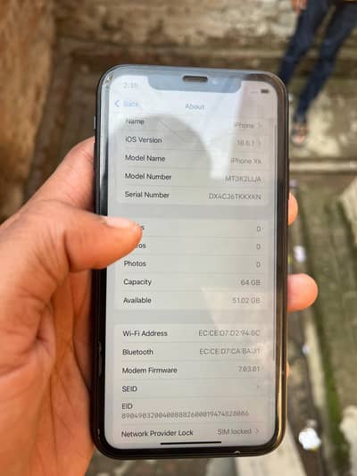 iphone xr jv 64 gb 83 health only back break  whatsap 033091698iph