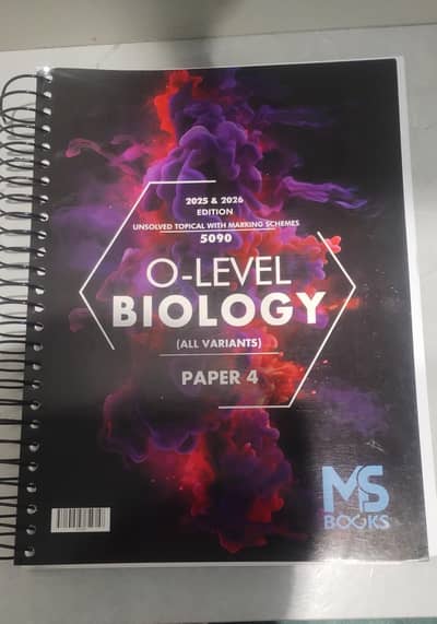 Biology O level Paper 4 topical unsolved past papers