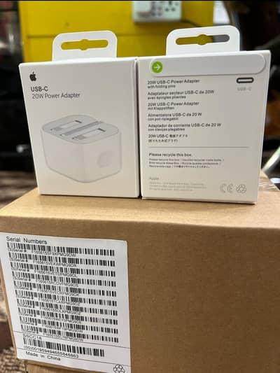 Apple 20W USB-C Power Adapter – Fast Charging 3-Pin Plug (Original)