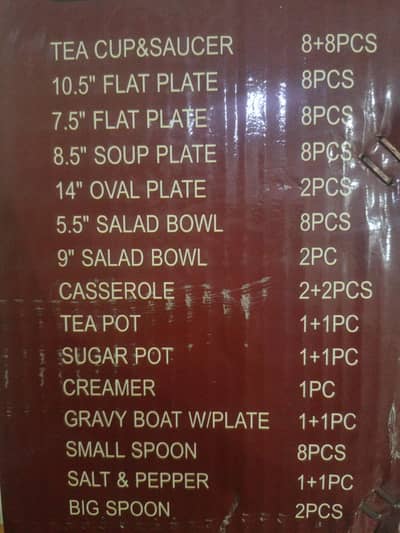 elegant ceramic crockery set.