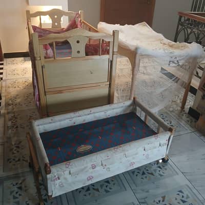 wooden Baby Cot