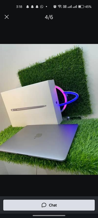Macbook air 2020 8/256 with box in immaculate condition