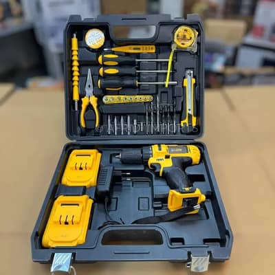 All-in-One Cordless Drill & Home Tool Kit