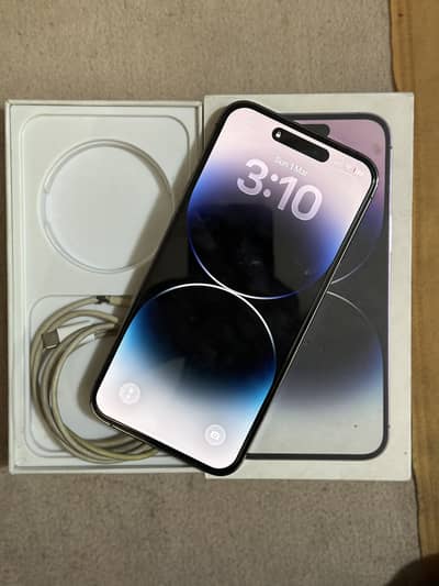 Apple Iphone 14 Pro Max Official PTA With Box & Cabel