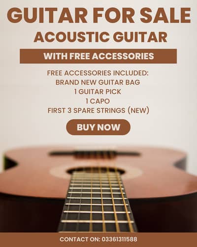 Acoustic Guitar for Sale – With FREE Accessories