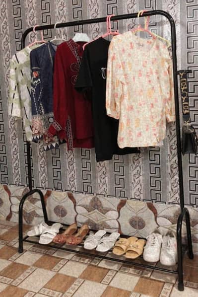 Clothes Hanging Stand and Shoes Rack (Large Size)