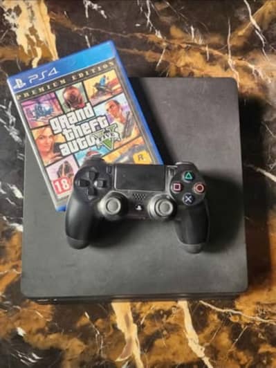Playstation PS4 Slim - 500 GB with FREE GTA 5 Game Disc