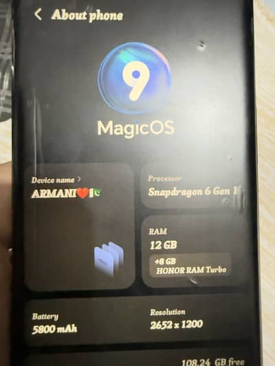 Honor 9xb new mobile complet box hai non pta