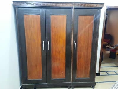 wooden wardrobe