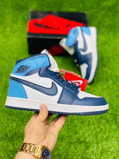 Shoes Nike Air Jordan 1 high tops blue white