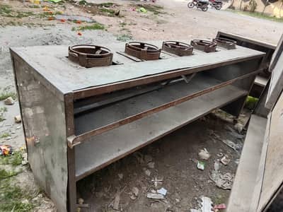 burner counter plus working table plus other working tables