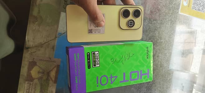Infinix hot 40i 8+8+128gb Sath box chgar orgnl ha
