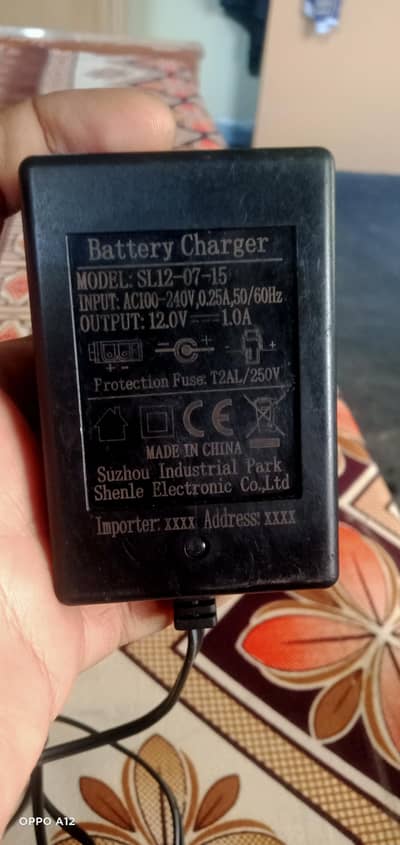 12 volt 1 amp battery charger