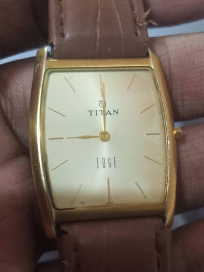Titan Edge Analog watch for men Slim watch   NS1044YL06 |Tank watch