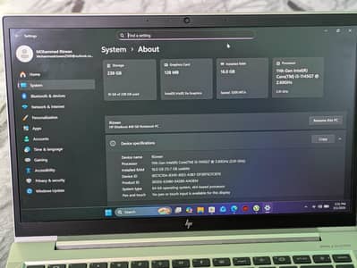 HP EliteBook 840 G8 Core i5 11th Gen (i5-1145G7) 2.60Ghz