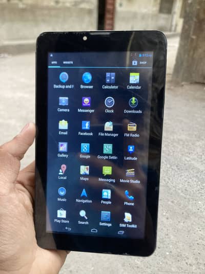 Out of country’s company tablet.