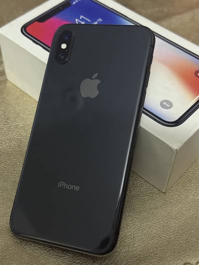 iPhone X complete box pta approved genuine battery
