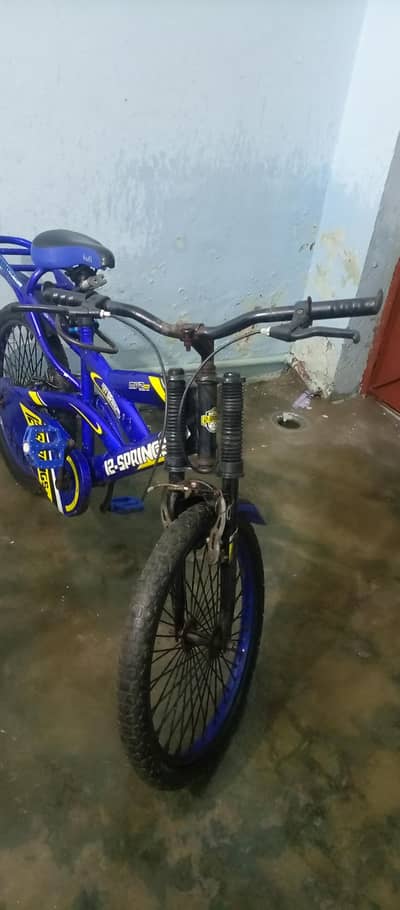 The 12-spring blue ranger mountain style bike