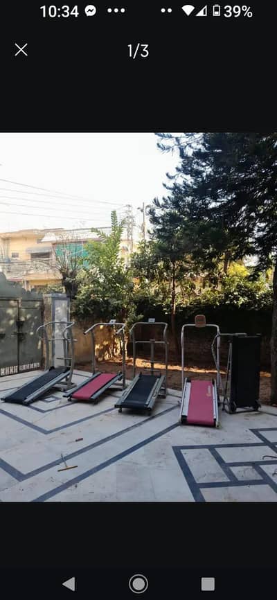 manual treadmill running machine treadmill runner gym air bike