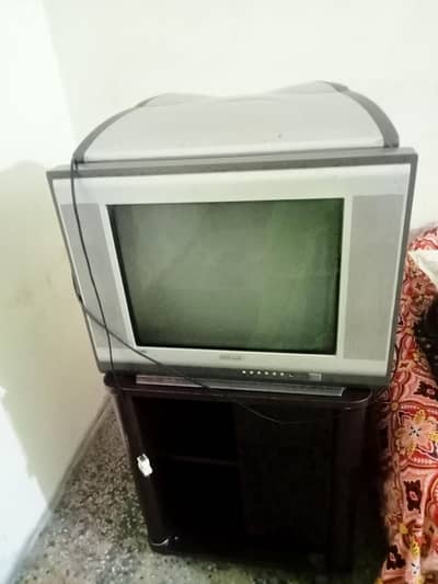 Nobel tv with woofer remote and trolley