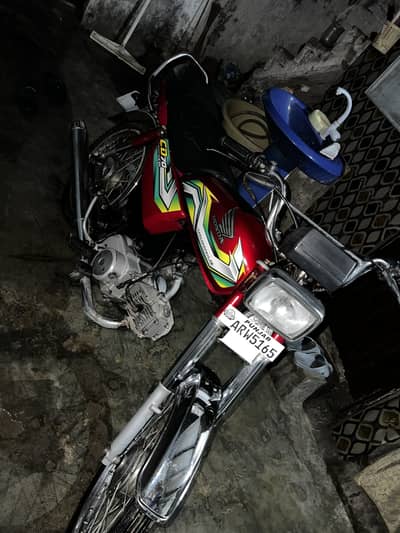 Honda cd 70 red colour