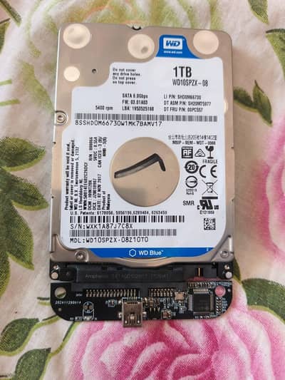 2 TB External Hard 1+1