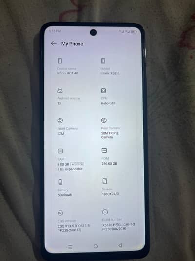 Infinix Hot 40 | Box + Charger | 9/10 | Read Description