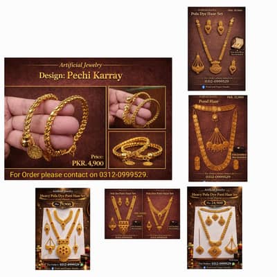 Bridal Style Traditional Artificial Jewellery Set with Earrings
