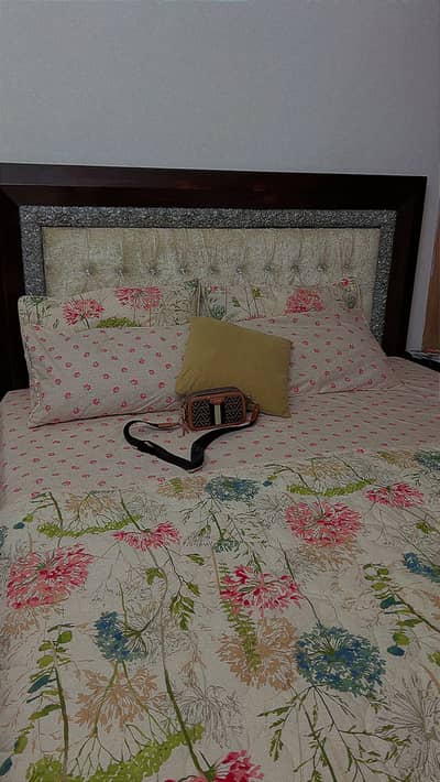 King bed full set with spring mattress