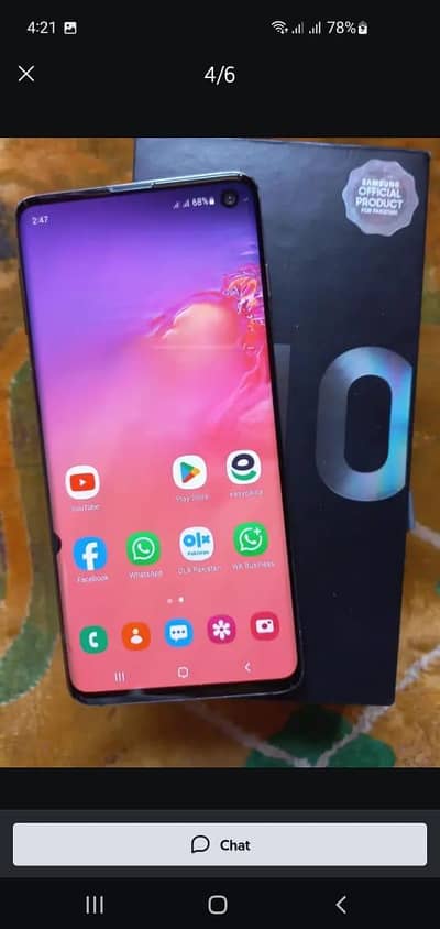Samsung s10 Dual physical approved with box