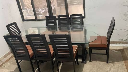 Glass Table Set in Good Condition