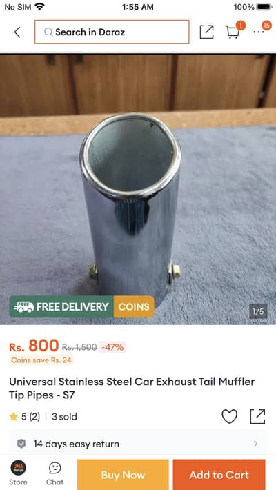 Exhaust for CULTUS, CIVIC, TOYOTA, GLI